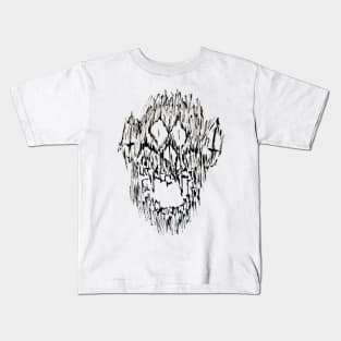 Hell Monkey - White/Gray Kids T-Shirt